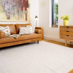 Kukoon Beige Machine Washable Neutral Scandi Living Room Area Rug - Size: 80 cm x 150 cm - thumbnail 2