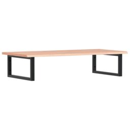 Berkfield Home Basin Shelf Wall Mounted Steel & Solid Wood Oak in Brown - thumbnail 2