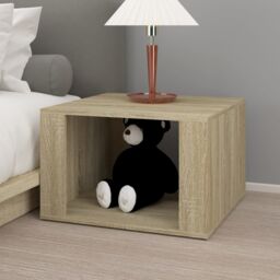 Berkfield Home Bedside Table Sonoma Oak 57x55x36 cm Engineered Wood in Brown - Size: 57 x 55 x 36 cm - thumbnail 3
