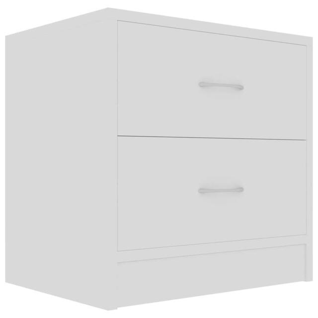 Berkfield Home Elegant Bedside Cabinets 2 pcs White 40x30x40 cm Engineered Wood - Size: 40 x 30 x 40 cm - image 1