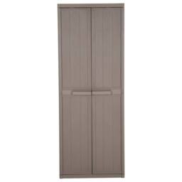 Berkfield Home Garden Storage Cabinet Brown 65x45x172 cm PP Wood Look - Size: 65 x 45 x 172 cm - thumbnail 3