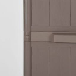 Berkfield Home Garden Storage Cabinet Brown 65x45x172 cm PP Wood Look - Size: 65 x 45 x 172 cm - thumbnail 7