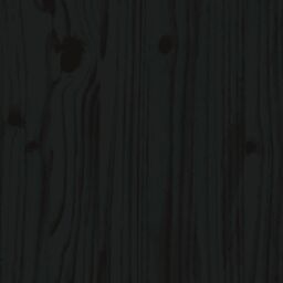 Berkfield Home Bed Headboard Black 146x4x100 cm Solid Wood Pine - Size: 146 x 4 x 100 cm - thumbnail 5