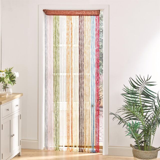 mysmartbuy Multicolour String Door Curtain Fly Screen - 90 x 200cm Colourful Summer Doorway - Keeps Flies, Insects, Wasps Out - image 1