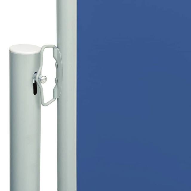 Berkfield Home Patio Retractable Side Awning 117x600 cm Blue - image 1
