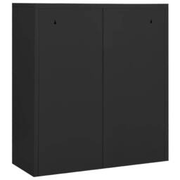 Berkfield Home Office Cabinet Anthracite 90x40x102 cm Steel in Black - Size: 90 x 40 x 102 cm - thumbnail 5