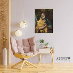 "Artery8 Apostle Guilt Saint Peter in Tears El Greco Canvas Wall Art - Size: W18"" x H24""" - thumbnail 3