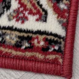 runrug Hallway Carpet Runner Rug - Soft & Comfy, 9mm - 'Kashdan' in Red - Size: 60 cm x 180 cm - thumbnail 2