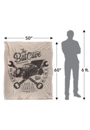 Batman Blanket, 152x127 cm Batcave Dad's Garage Silky Touch Super Soft Throw Blanket in White - thumbnail 5