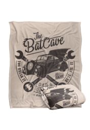 Batman Blanket, 152x127 cm Batcave Dad's Garage Silky Touch Super Soft Throw Blanket in White - thumbnail 2