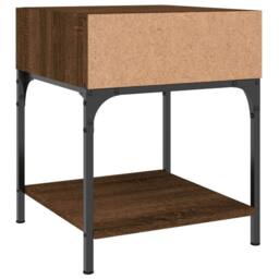 Berkfield Home Elegant Bedside Tables 2 pcs Brown Oak 40x41x50 cm Engineered Wood - Size: 40 x 41 x 50 cm - thumbnail 7
