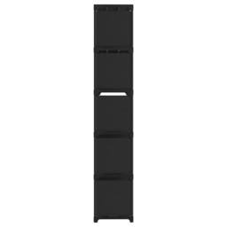 Berkfield Home 15-Cube Display Shelf Black 103x30x175.5 cm Fabric - thumbnail 3