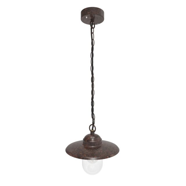Nordlux Industrial Outdoor Pendant Light Brown Metal E27 Weatherproof - Mains Powered, IP33 - image 1