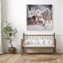 "Warren Reed - Designer We Come Bearing Gifts Canvas - Size: W30"" x H30""" - thumbnail 1