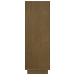 Berkfield Home Book Cabinet/Room Divider Honey Brown 80x35x103 cm Solid Pinewood - Size: 80 x 35 x 103 cm - thumbnail 6