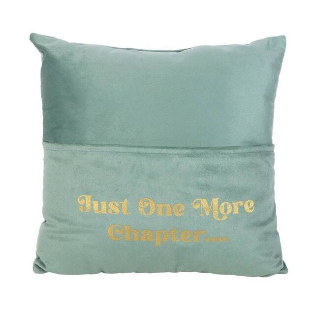 Something Different Just One More Chapter Pocket Cushion in Pale Green - image 1