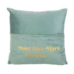 Something Different Just One More Chapter Pocket Cushion in Pale Green - thumbnail 1