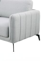 More4Homes Oslo Modern Scandi Style Fabric Living Room 2+3 Seater Sofa Set in Light Grey - thumbnail 5