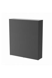 Living and Home 7-tier 2-row Shoe Cabinet Shoe Rack with Roll-Up Dustproof Door in Black - thumbnail 5