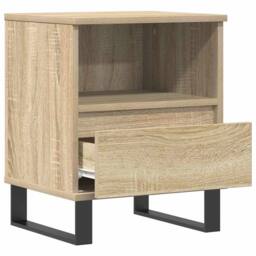 Berkfield Home Modern Bedside Cabinets 2 pcs Sonoma Oak 40x35x50 cm Engineered Wood in Light Tan - Size: 40 x 35 x 50 cm - thumbnail 6