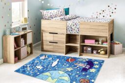 RugsX Bambino Rug in Blue - Size: 80 cm x 150 cm - thumbnail 4