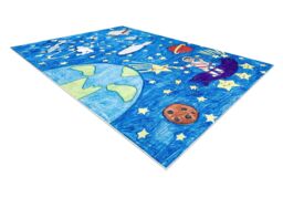 RugsX Bambino Rug in Blue - Size: 80 cm x 150 cm - thumbnail 2