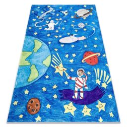 RugsX Bambino Rug in Blue - Size: 80 cm x 150 cm - thumbnail 1