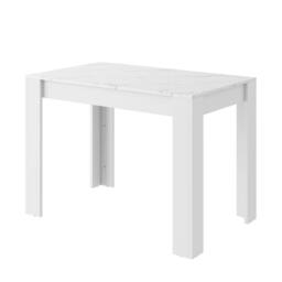 BTM Artificial Marble Dining Set with 2 Benches, Small Space in White - thumbnail 6