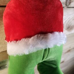 Samuel Alexander 32cm Door Hanging Laughing Elf Animated Indoor Christmas Decoration - thumbnail 3