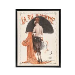 "Artery8 La Vie Parisienne Mademoiselle Tartuffe Framed Canvas Wall Art Print - Size: W12"" x H16""" - thumbnail 1