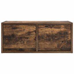 Berkfield Home TV Cabinets 2 pcs Smoked Oak 60x31x25.5 cm Engineered Wood in Brown - thumbnail 7