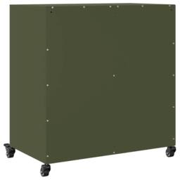 Berkfield Home Sideboard Olive Green 68.5x39x72 cm Steel - thumbnail 8
