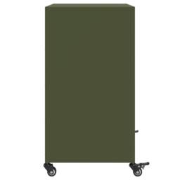 Berkfield Home Sideboard Olive Green 68.5x39x72 cm Steel - thumbnail 7