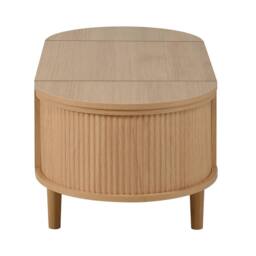 Matteo Adjustable Coffee Table with Storage, Multifunctional Storage Table in Natural - thumbnail 7
