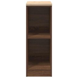 Berkfield Home Garage Storage Cabinet Brown Oak 30x51x85 cm Solid Wood Pine - Size: 30 x 51 x 85 cm - thumbnail 5