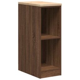 Berkfield Home Garage Storage Cabinet Brown Oak 30x51x85 cm Solid Wood Pine - Size: 30 x 51 x 85 cm - thumbnail 2