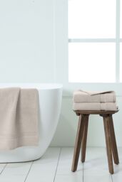 Martex 100% Cotton, 750gsm Hand Towel (Pack of 2) in Silver - thumbnail 2