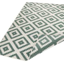 THE RUGS Malta Reversible Indoor Outdoor Rug Flatweave Polypropylene in Green - Size: 80 cm x 350 cm - thumbnail 5