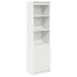 Berkfield Home Highboard White 50x35x180 cm Engineered Wood - Size: 50 x 35 x 180 cm - thumbnail 3