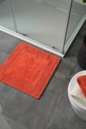 Allure Bath Fashions Elegance Reversible Heavyweight Shower Mat in Terracotta - Size: Bath Mat - thumbnail 2