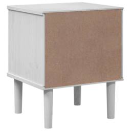 Berkfield Home Beautiful Bedside Cabinet SENJA Rattan Look White 40x35x48 cm Sol - Size: 40 x 35 x 48 cm - thumbnail 8