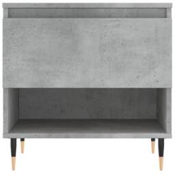 Berkfield Home Coffee Tables 2 pcs Concrete Grey 50x46x50 cm Engineered Wood - Size: 50 x 46 x 50 cm - thumbnail 6