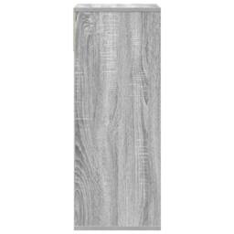 Berkfield Home Book Cabinet Grey Sonoma 34x31x80 cm Engineered Wood - Size: 34 x 31 x 80 cm - thumbnail 5