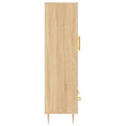 Berkfield Home Highboard Sonoma Oak 69.5x31x115 cm Engineered Wood in Brown - thumbnail 7