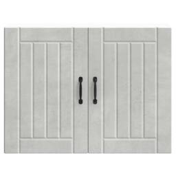 Berkfield Home Kitchen Wall Cabinet Lucca Concrete Grey Engineered Wood - thumbnail 4
