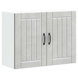 Berkfield Home Kitchen Wall Cabinet Lucca Concrete Grey Engineered Wood - thumbnail 2