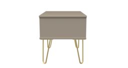 Ready Assembled 2 U Metro 1 Drawer Wide Side Table (Ready Assembled) in Light Brown - thumbnail 2