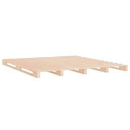 Berkfield Home Pallet Bed 140x200 cm Solid Wood Pine in Light Brown - thumbnail 4