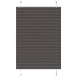 Berkfield Home Pleated Blind Black 85x100 cm Fabric Width 84.4 cm Polyester