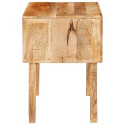 Berkfield Home End Tables with Drawer with Storage with Door Brown 40 x 32 x 46 cm Solid mango wood - thumbnail 6